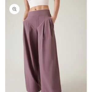 Athleta Dusty Purple Wide-Leg Pants